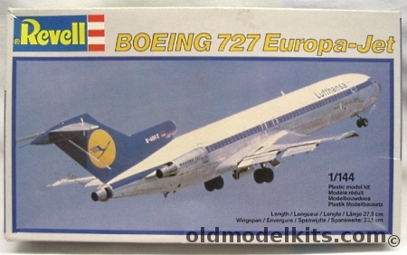 Revell 1/144 Boeing 727-100 Lufthansa Europa-Jet, 4201 plastic model kit